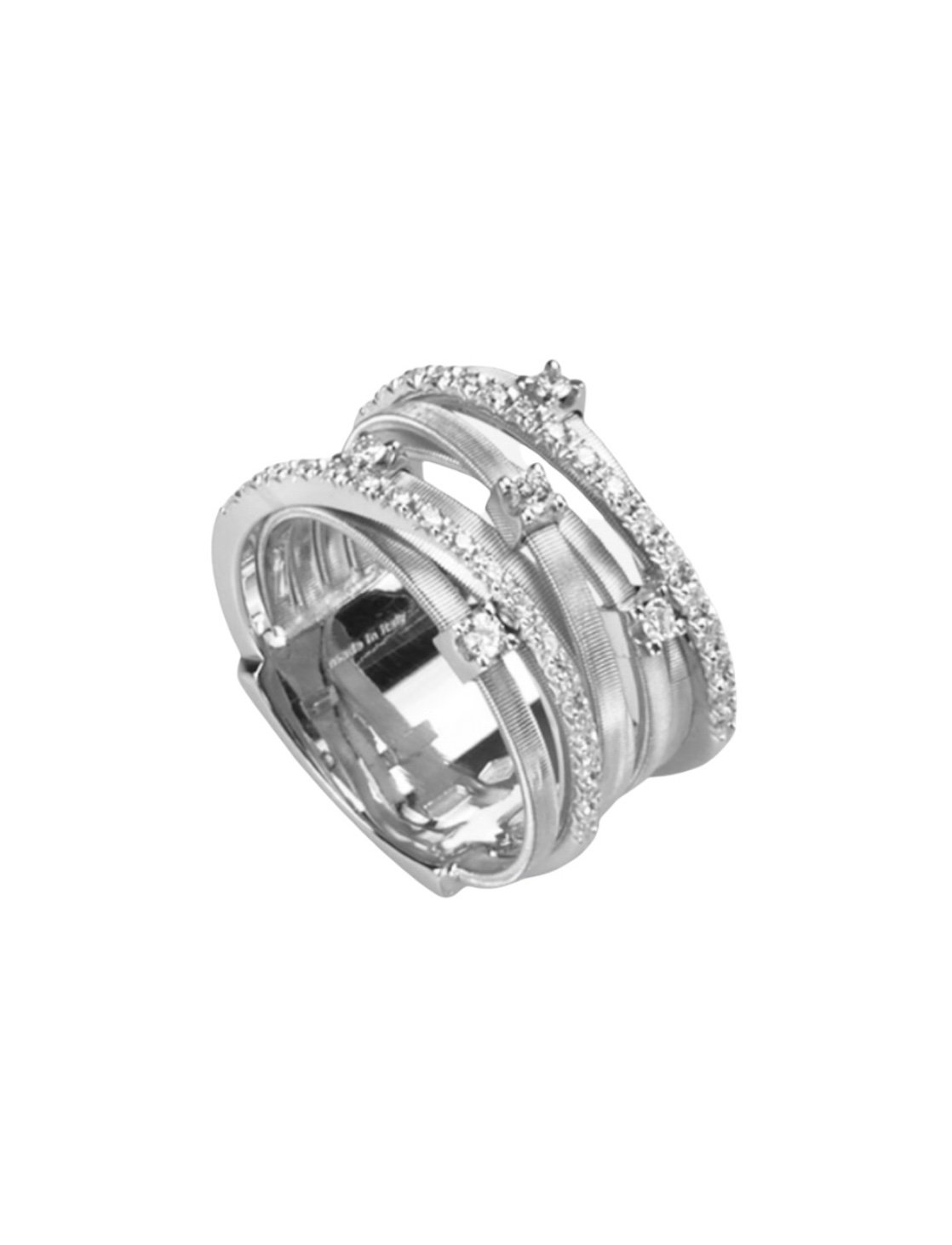 Anello Fascia Goa In Oro Bianco Gioielli A Treviso Con De Polo