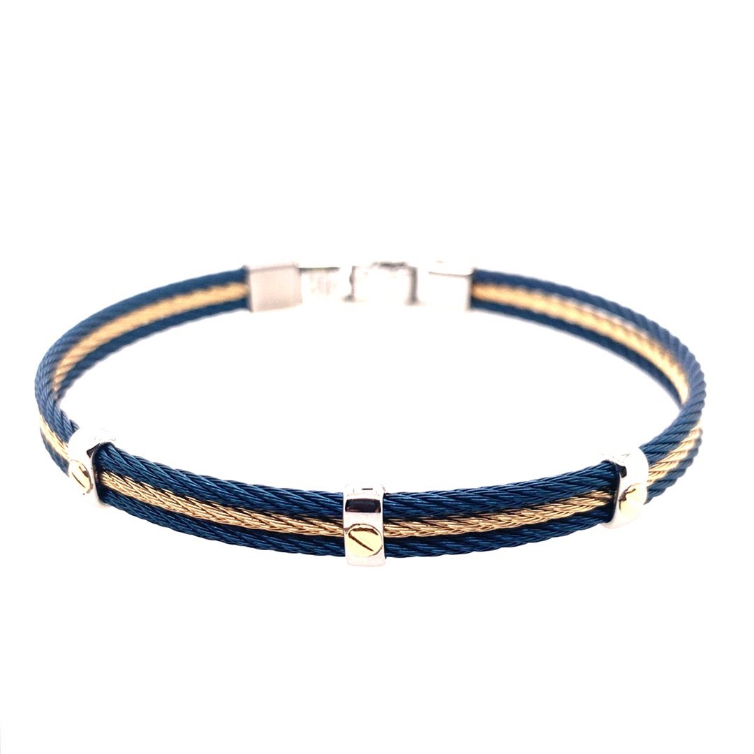 Purelei Unity Bracciale Rigido Donna Bicolore - Acciaio Inox Impermeabile